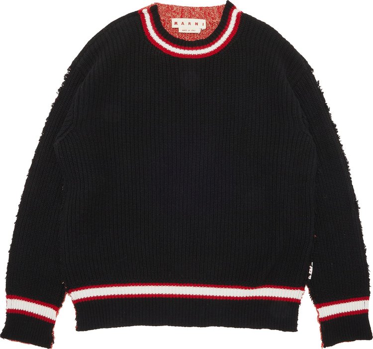 Marni Wool Sweater 'Black/Red'