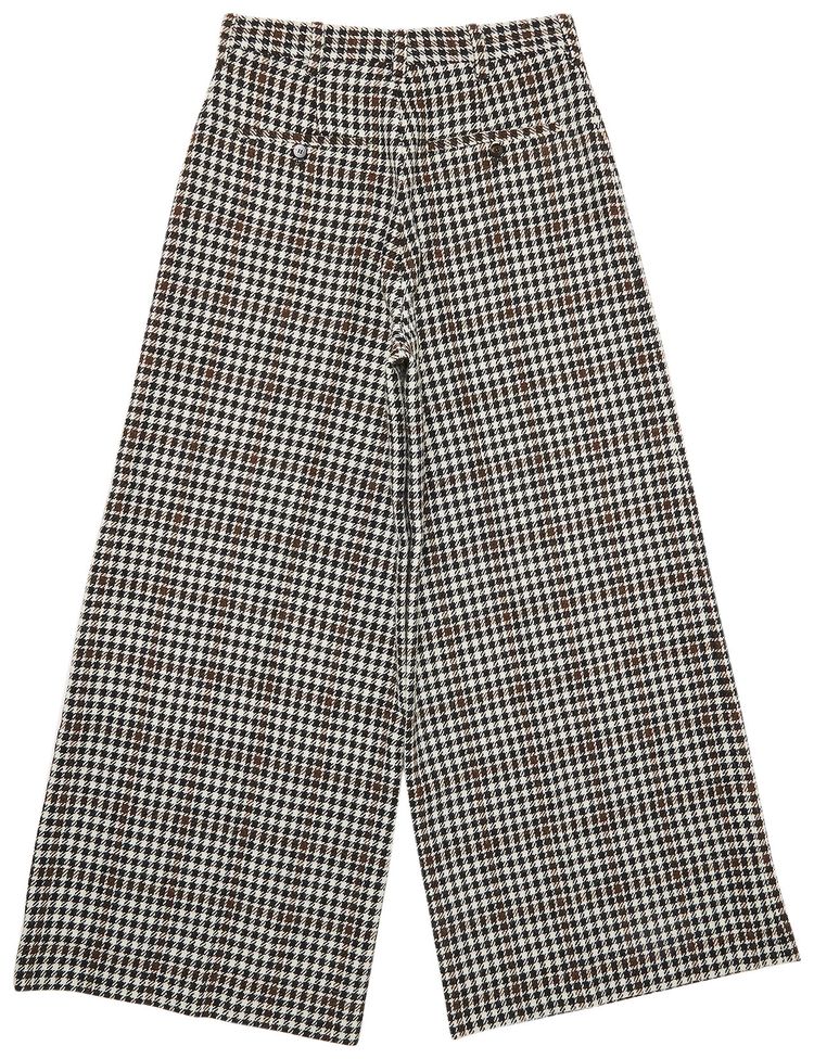 Marni Pied De Poule Wool Pant Black