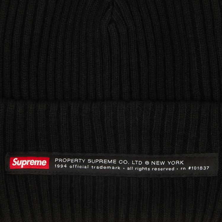 Supreme Property Label Beanie Black