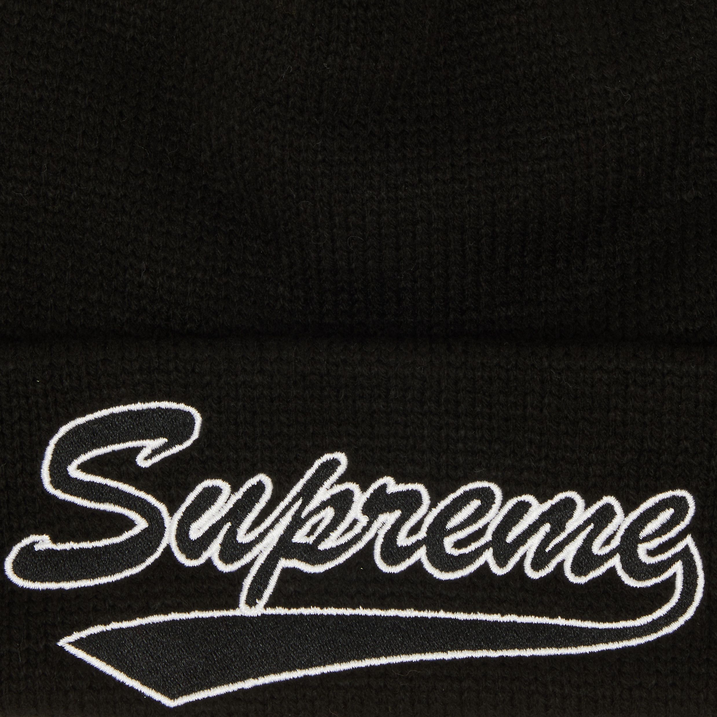 Buy Supreme Contrast Stitch Beanie 'Black' - FW22BN53 BLACK