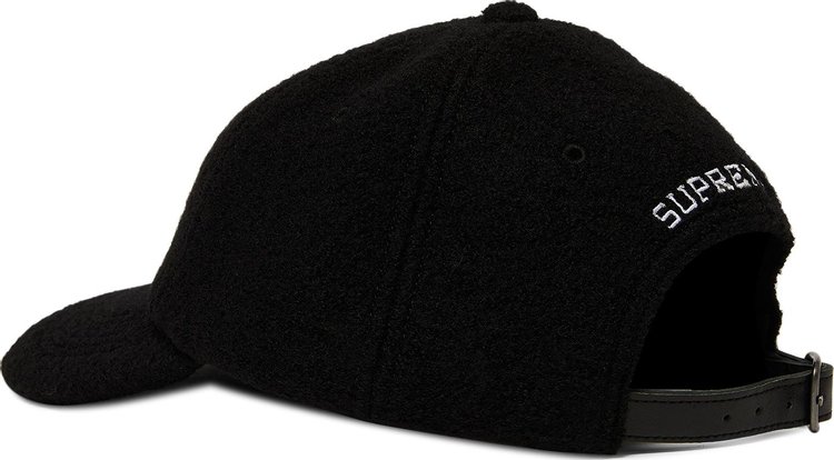 Supreme Boiled Wool S Logo 6 Panel Black