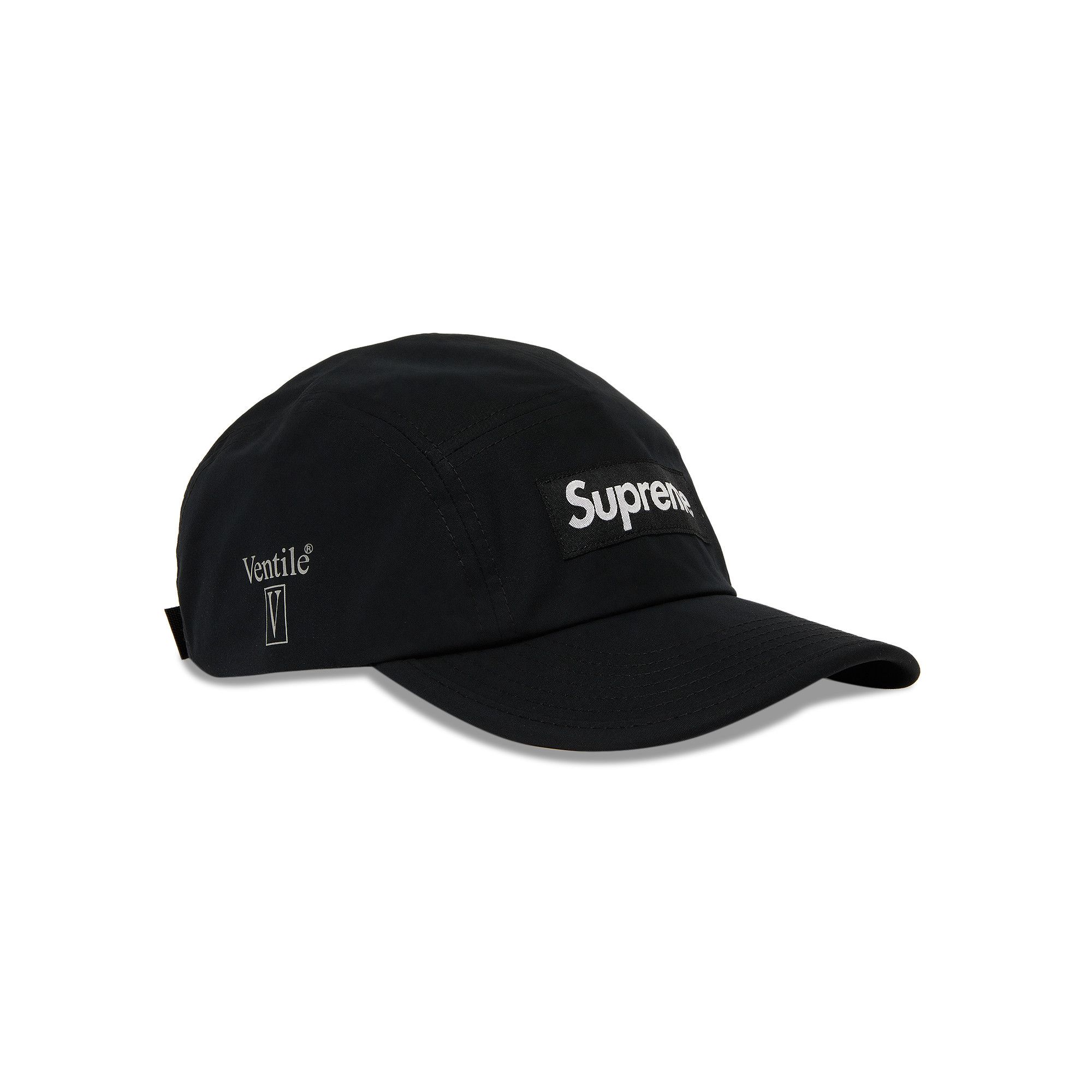 帽子 Supreme Ventile Camp Cap Black SS23 Supreme Ventile Camp Cap Water Resistant Hat Black Box