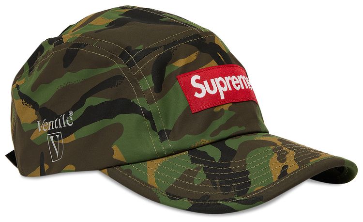 Supreme x Ventile Camp Cap Woodland Camo