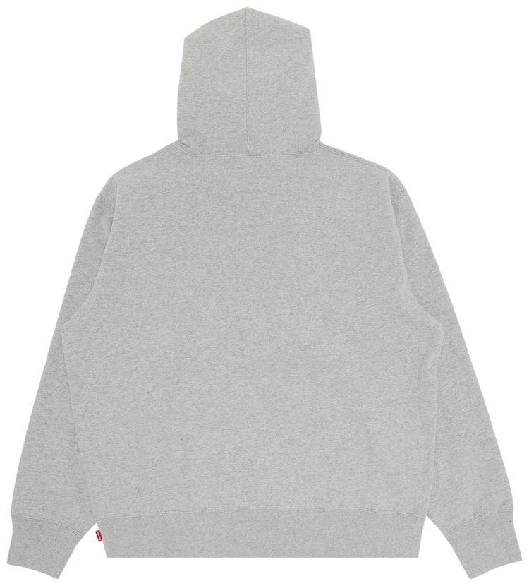 Supreme Rhinestone Shadow Hooded Sweatshirt Heather Grey