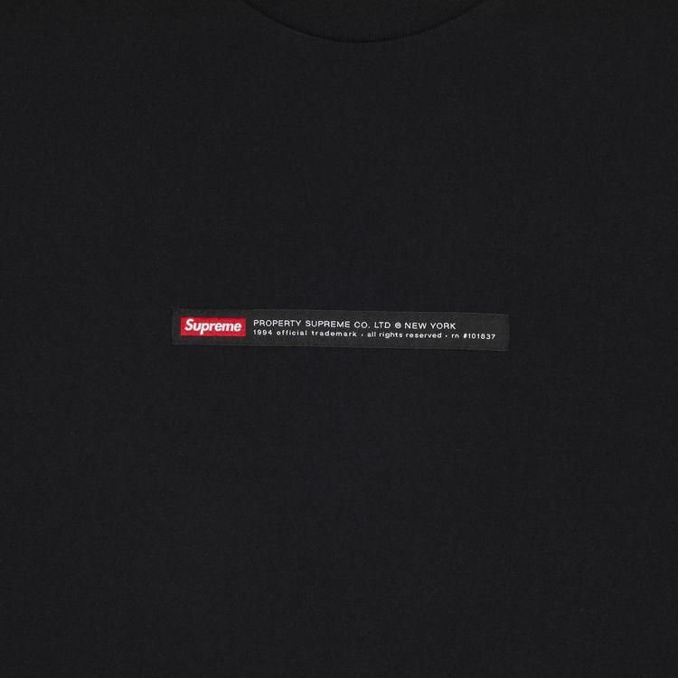 Supreme Property Label Short Sleeve Top Black