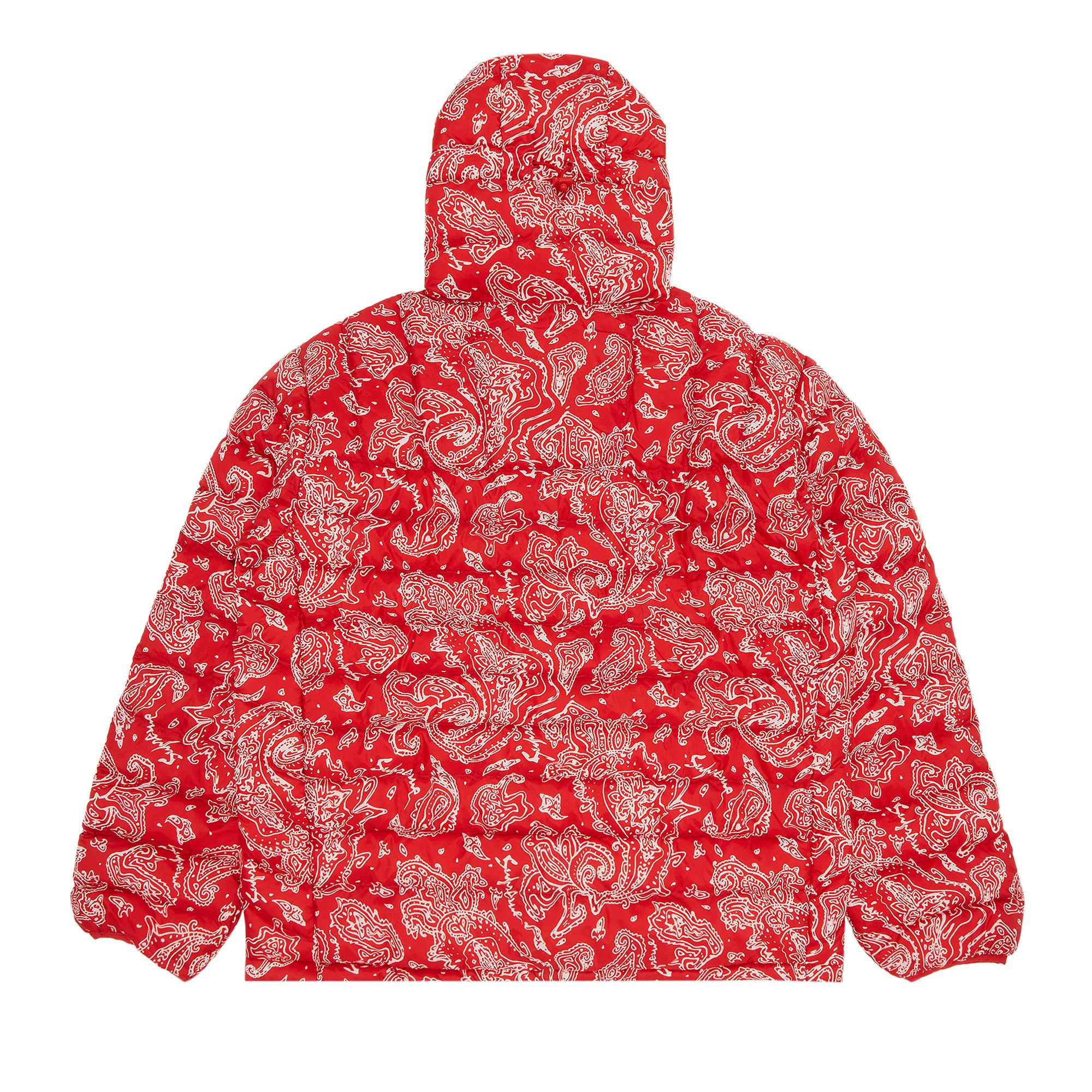 Buy Supreme Micro Down Half Zip Hooded Pullover Red Paisley FW22J70 RED PAISLEY GOAT CA