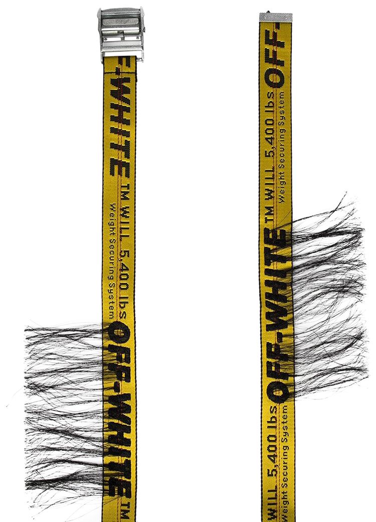 Off White Artisan Industrial Belt YellowBlack