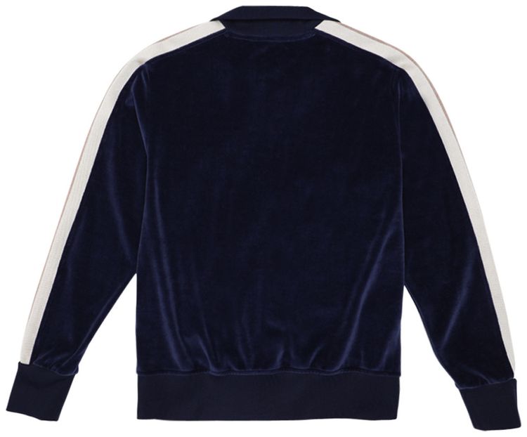 Palm Angels Chenille Track Jacket Blue