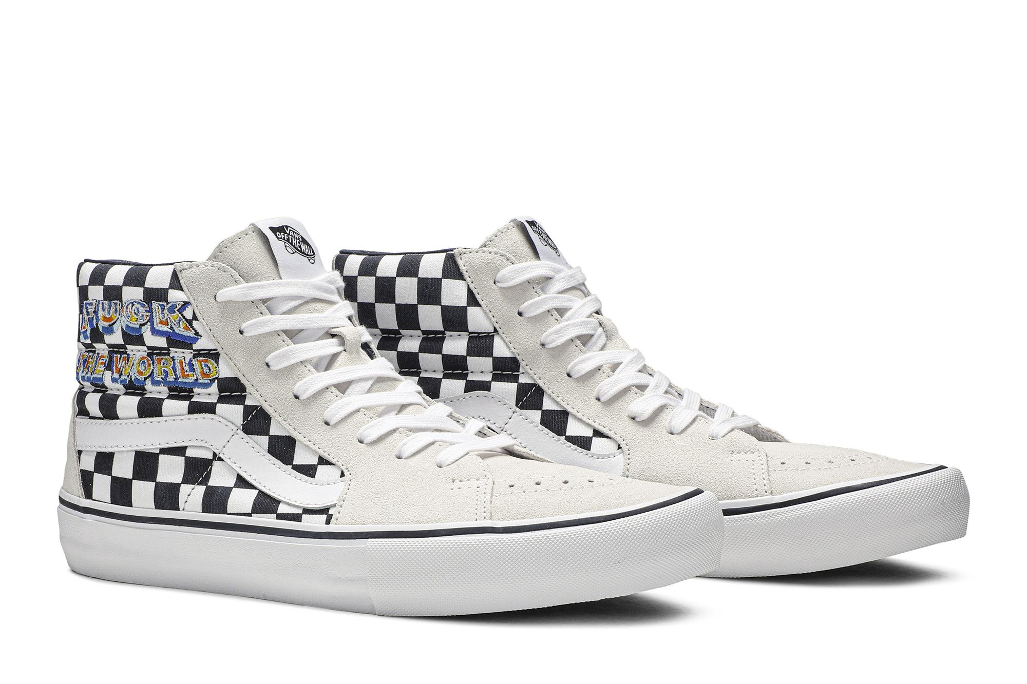 【利益還元祭】開催中！今年最後の大セール Buy Supreme x Sk8 Hi 'Fuck The World - White' - VN0A45JDSY4 スケートボード