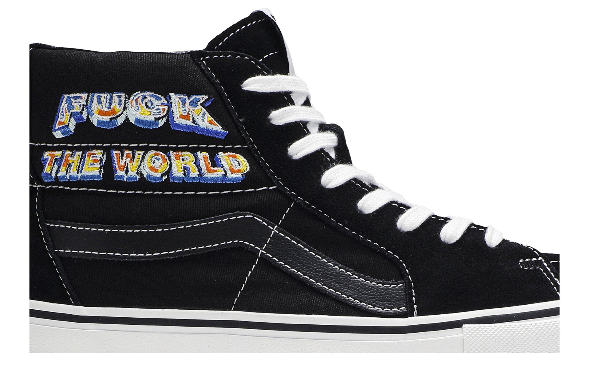Size 10.0 Supreme x Sk8 Hi 'Fuck The World - Black'