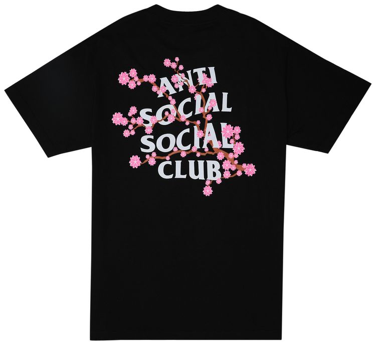 Anti Social Social Club Cherry Blossom T Shirt Black