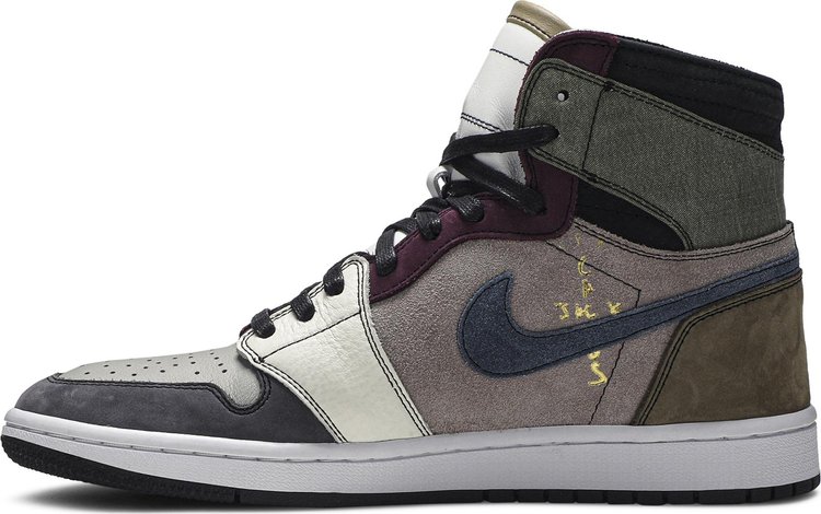 The Shoe Surgeon x Air Jordan 1 High Travis Scott Earth Tone Scrap Leather