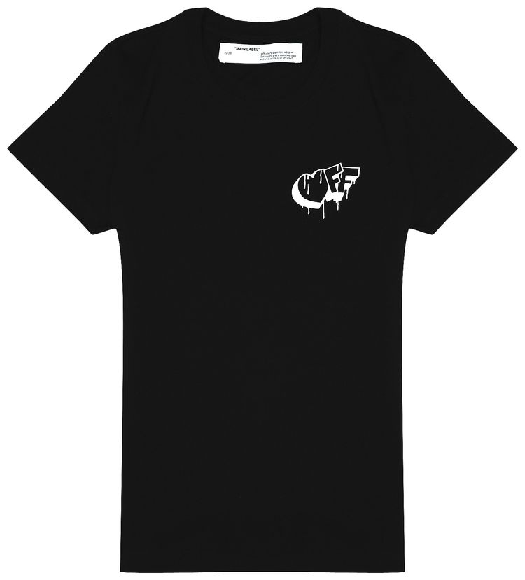 Off White Markers Casual Tee Black