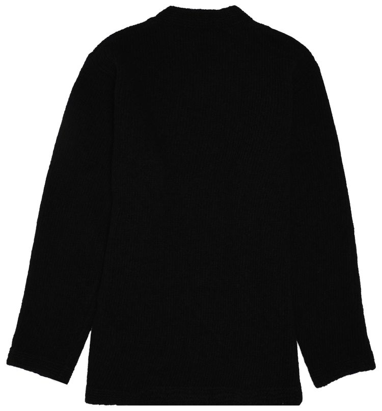 Off White Knit Oversized Sweater Black