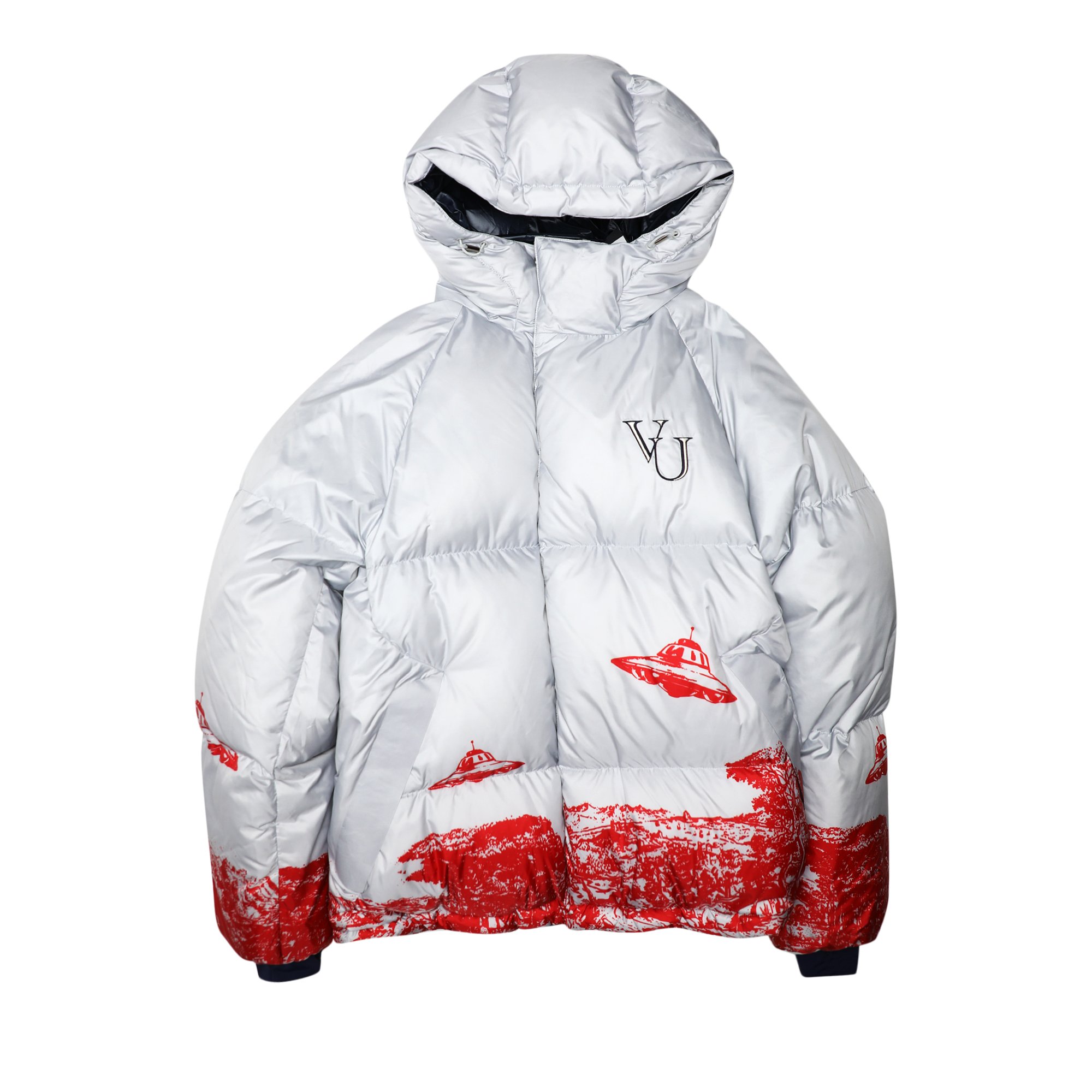 Buy Undercover x Valentino Down Jacket 'Gray Beige' - UCX4205 2 | GOAT