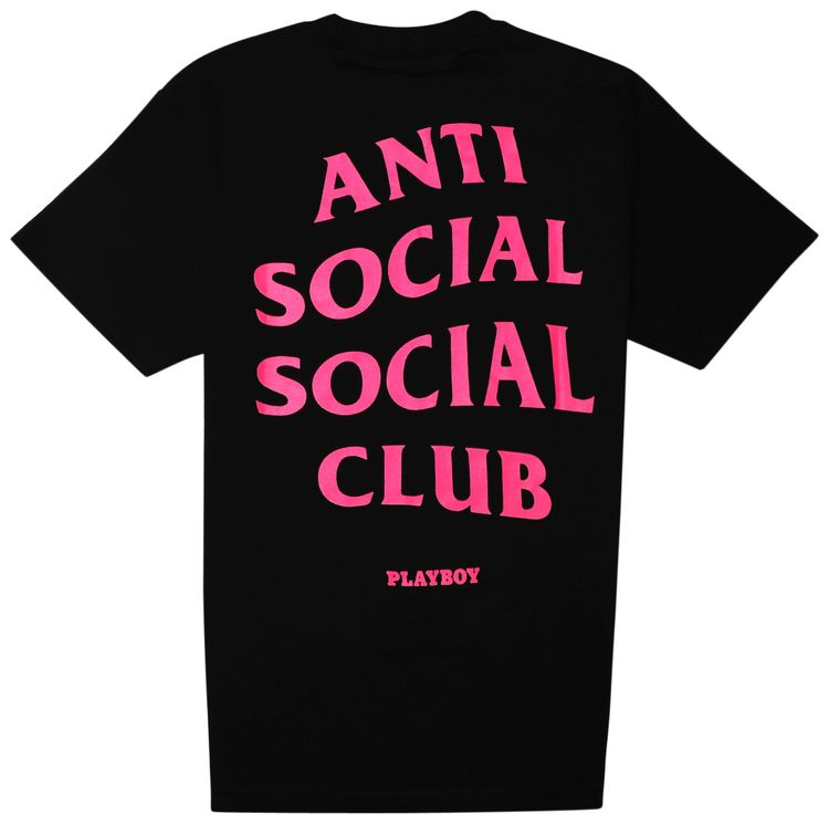 Anti Social Social Club x Playboy T Shirt Black