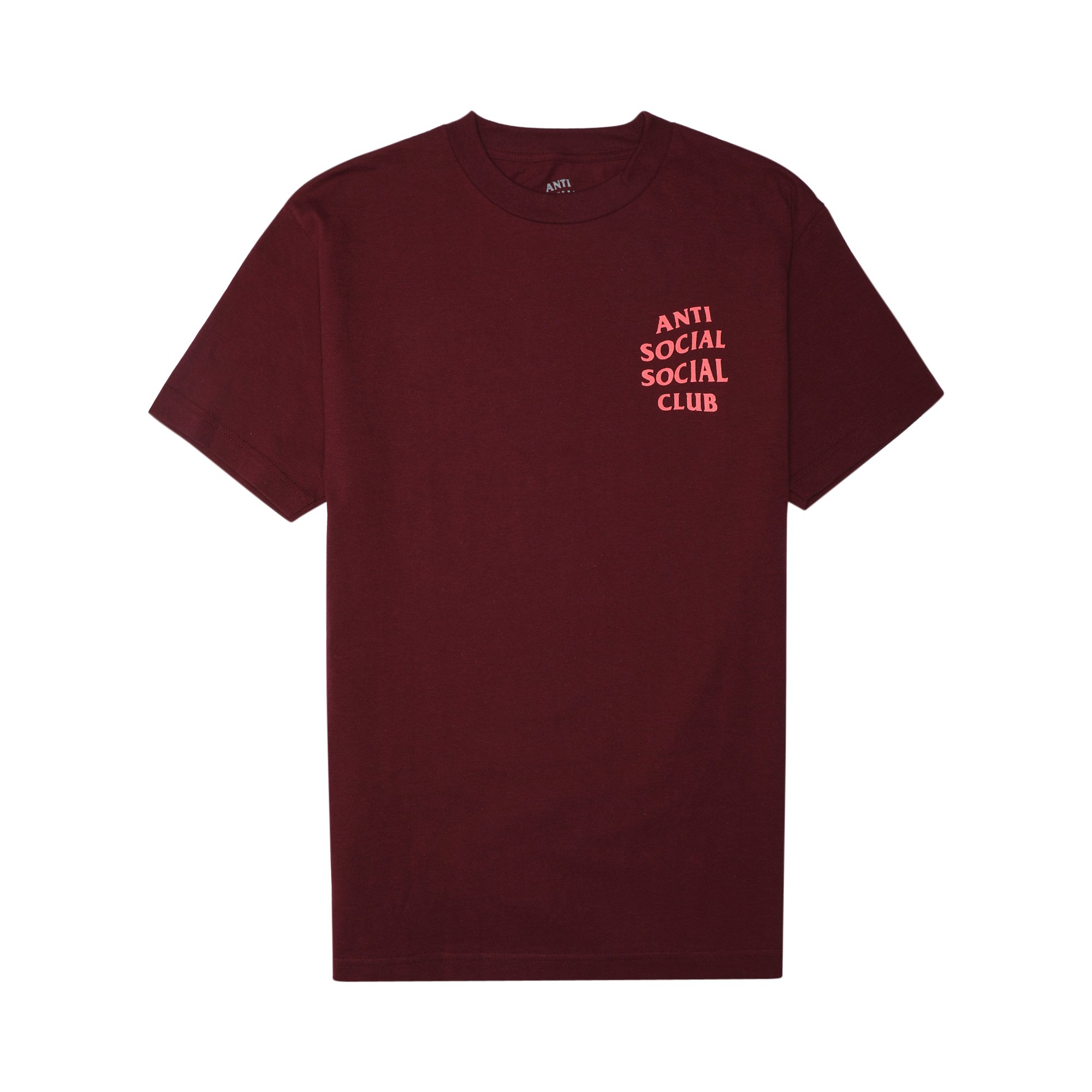 Anti Social Social Club Logo 2 T-Shirt 'Maroon'