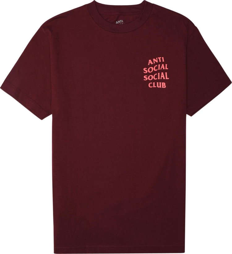Anti Social Social Club Logo 2 T-Shirt 'Maroon'