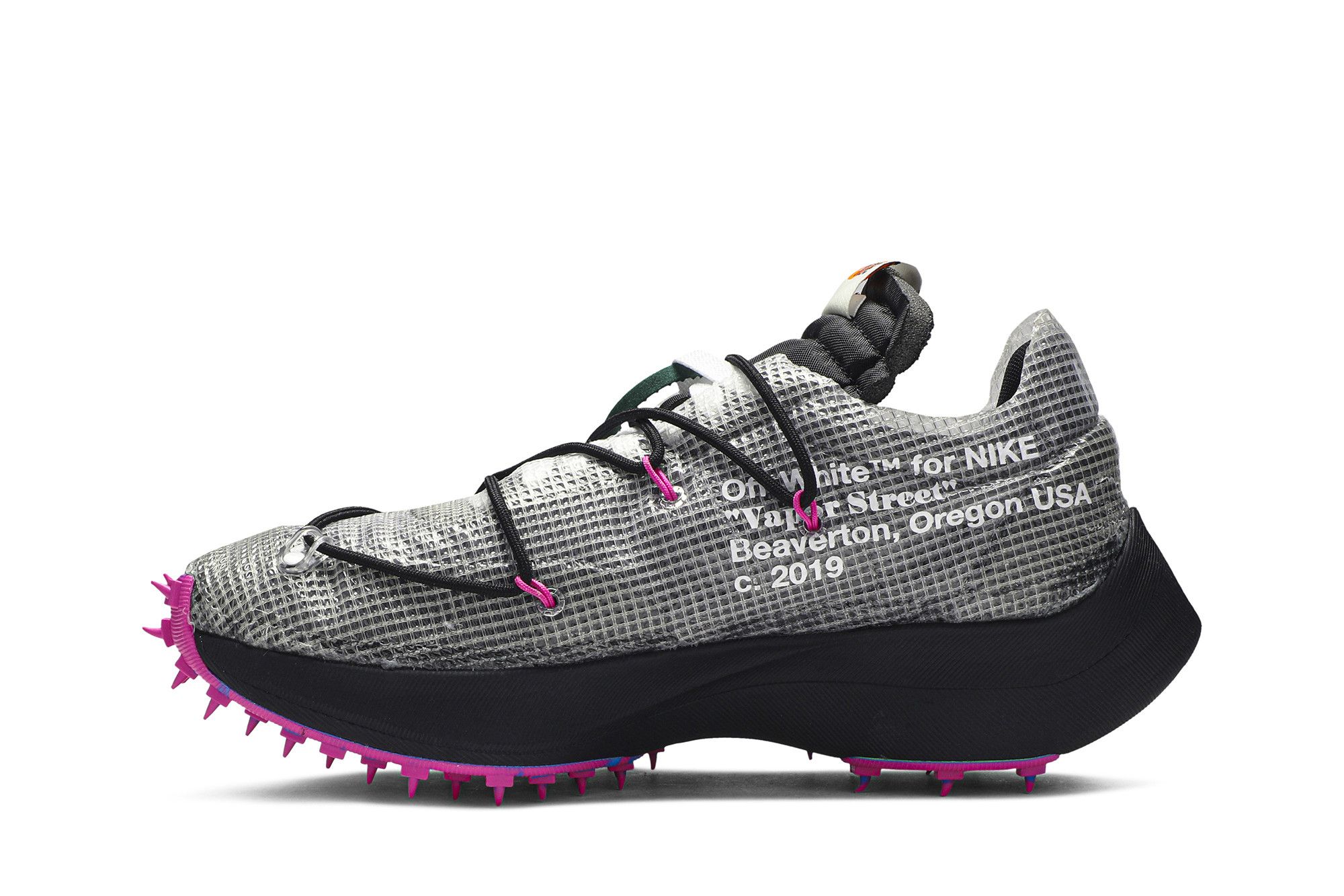 Nike x off-white womens vapor street - black/white/laser fuchsia outlet