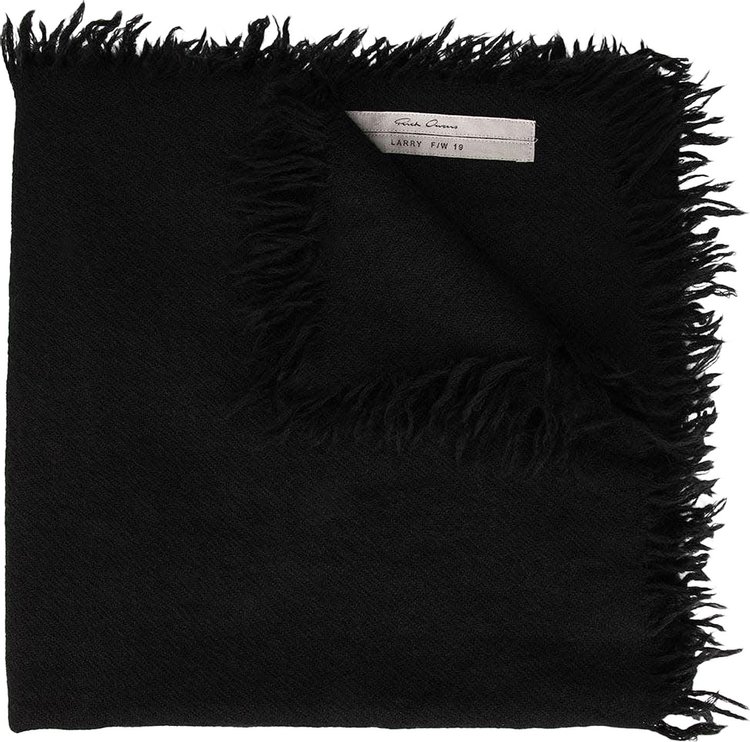 Rick Owens Anona Scarf Black