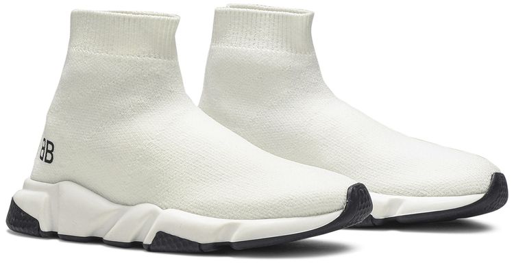 Balenciaga Speed Trainer Mid Kids White Black