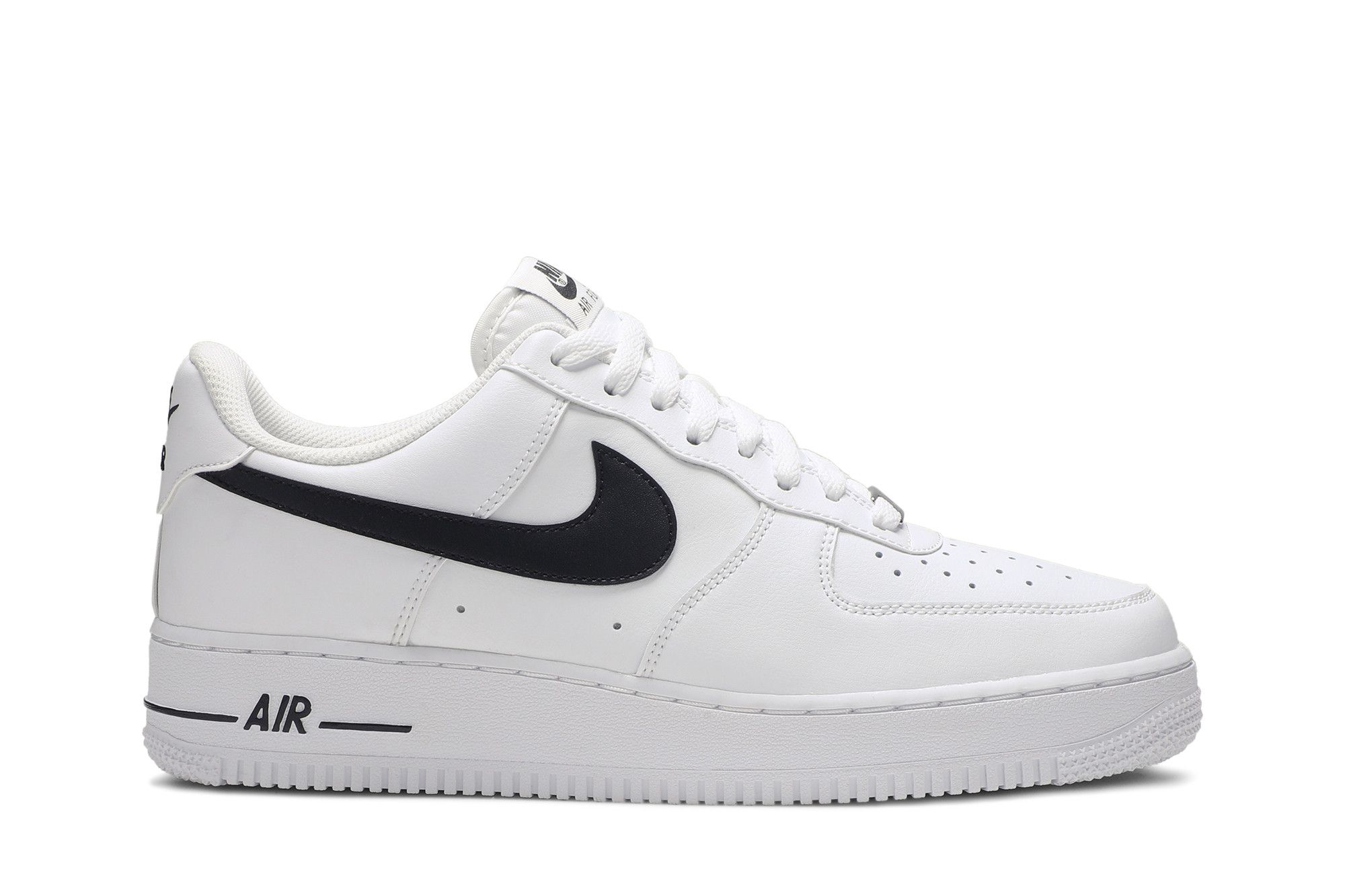Black white nike air force hot sale