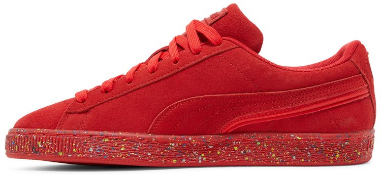 Puma Suede Triplex Mono Red Paint Splatter