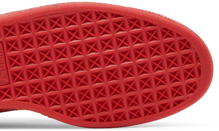 Puma Suede Triplex Mono Red Paint Splatter