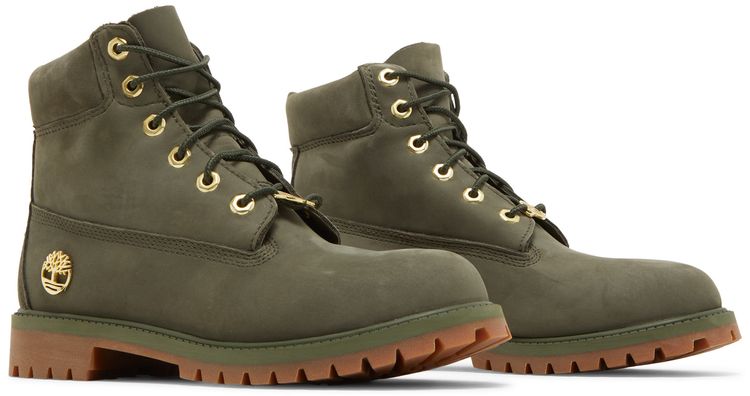 Timberland 6 Inch Premium Junior Dark Green