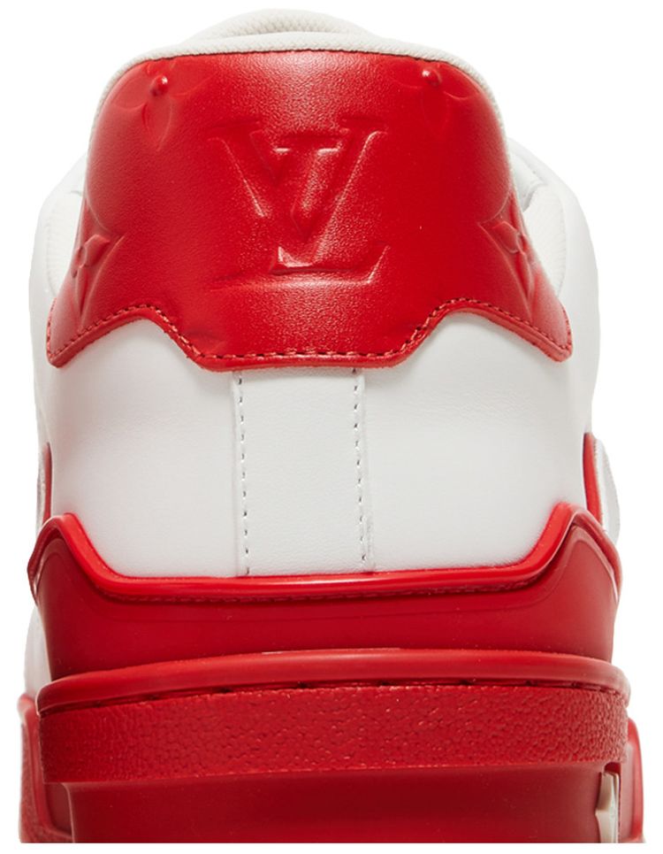 Louis Vuitton Trainer Low White Red Midsole