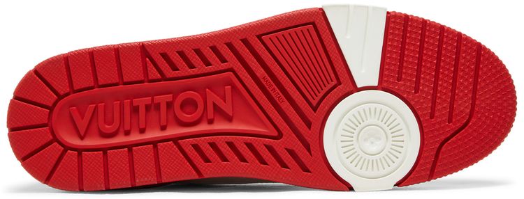 Louis Vuitton Trainer Low White Red Midsole