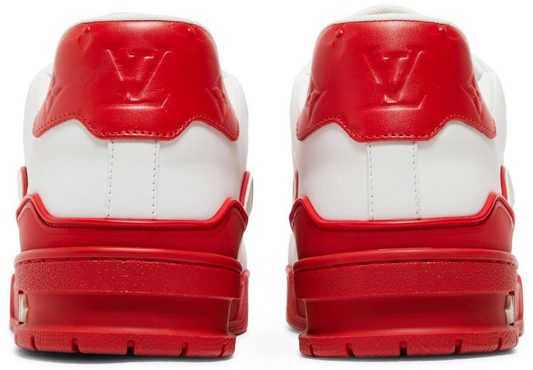 Louis Vuitton Trainer Low White Red Midsole