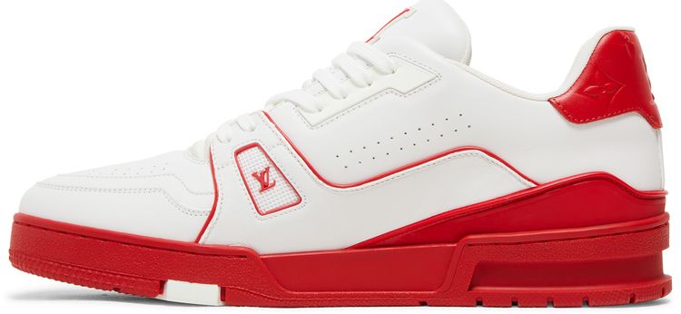Louis Vuitton Trainer Low White Red Midsole