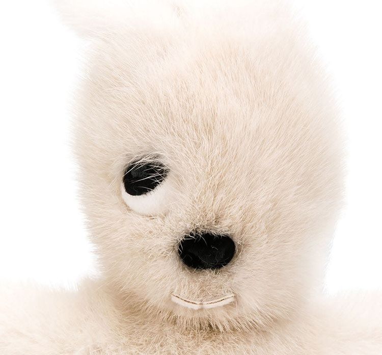 Rick Owens Hun Mink Fur Fat Bunny Milk