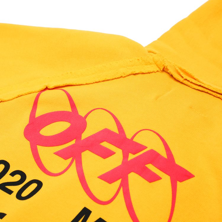 Off White Industrial Y013 Incomplete Hoodie Yellow
