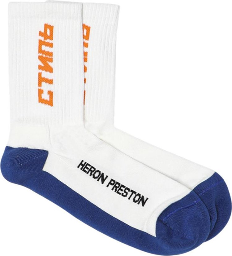 Heron Preston CTNMB Long Socks 'Blue'