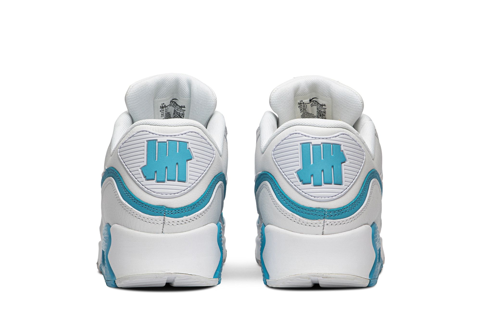 Nike x undefeated air max 90 - white/blue fury clearance