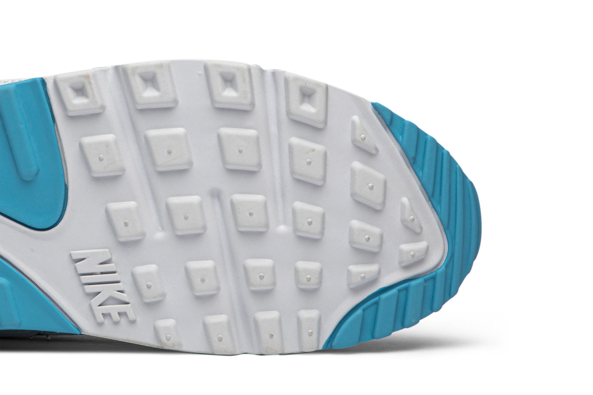 X undefeated air max 90 - white/blue fury top