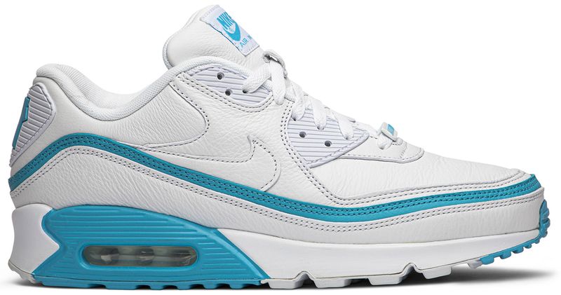undefeated x nike air max 90 white blue fury
