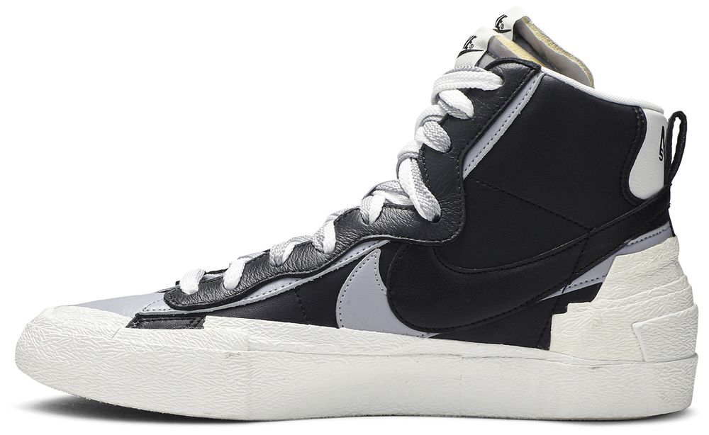 sacai blazer black grey