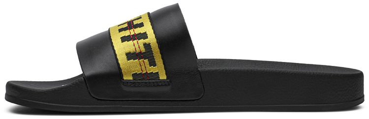 Off White Industrial Sliders Black Yellow