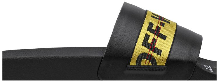 Off White Industrial Sliders Black Yellow