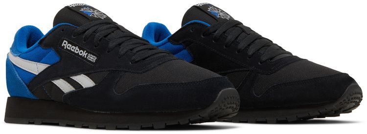 Reebok Classic Leather Black Vector Blue