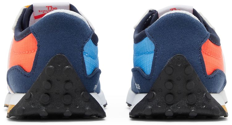 New Balance 327 Bungee Lace Toddler Natural Indigo Electric Red
