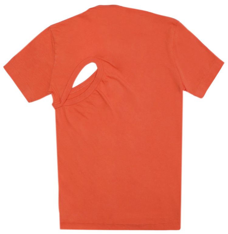 Supima Asymmetrical Short Sleeve Tee Cardinal