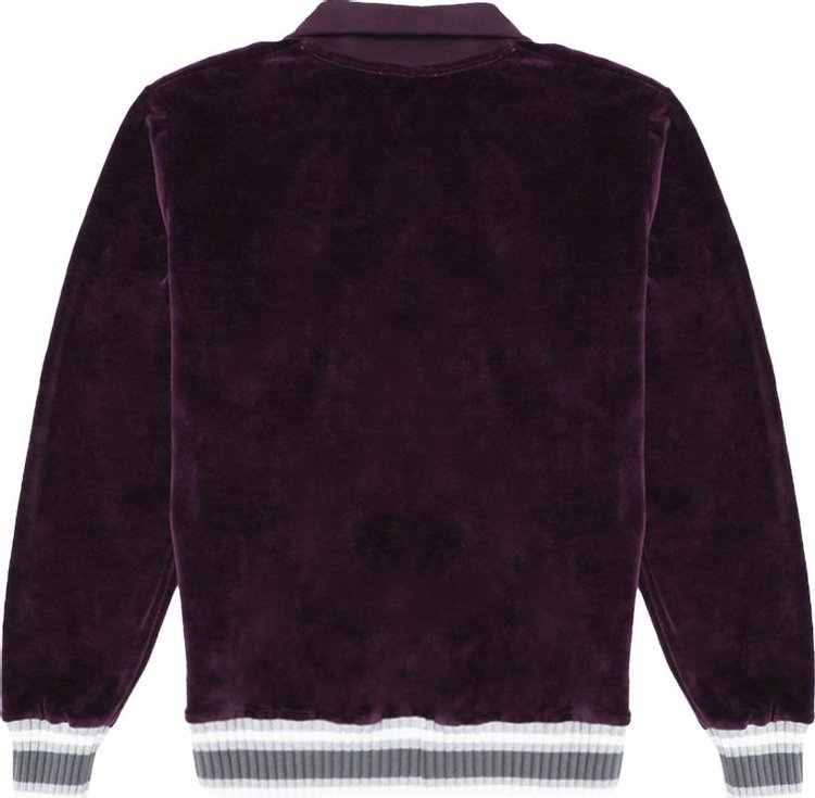 Palm Angels Chenille Track Jacket Purple