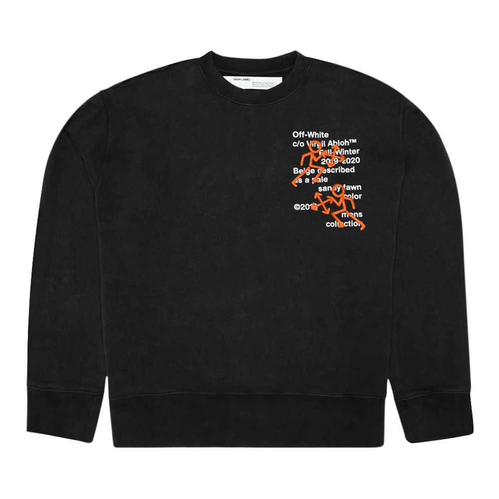 Buy Off White Pictogram Incompiuto Crewneck Black