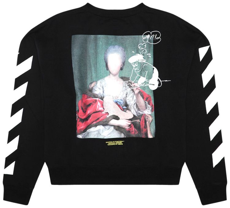 Off White Diag Mariana De Silva Over Crewneck Black