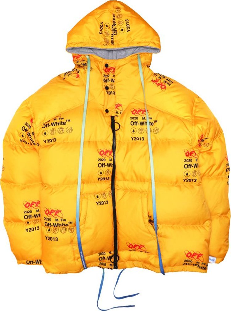 Off-White Industrial Zipped Puffer 'Yellow'