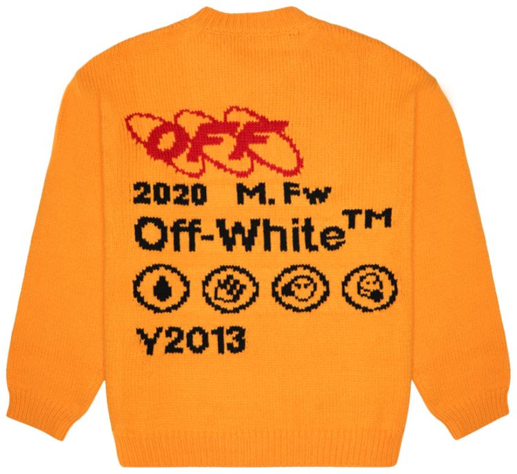 Off White Industrial Y013 Knit Crewneck Yellow
